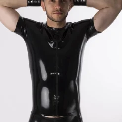RoB Latex Et Néoprène T-Shirt Zip Latex -Pas Cher Vestiaire Fetish Magasin t shirt zip latex 2